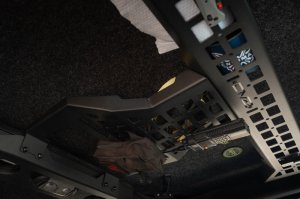 Jeep Wrangler JK Molle Panels - Overhead - DV8 Offroad - Black - `07-`18